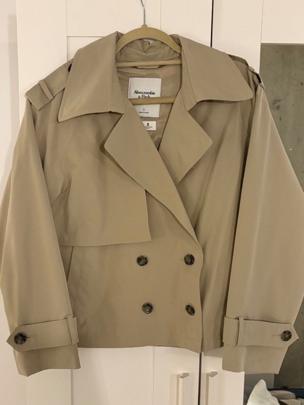 Cropped Short Trench Coat